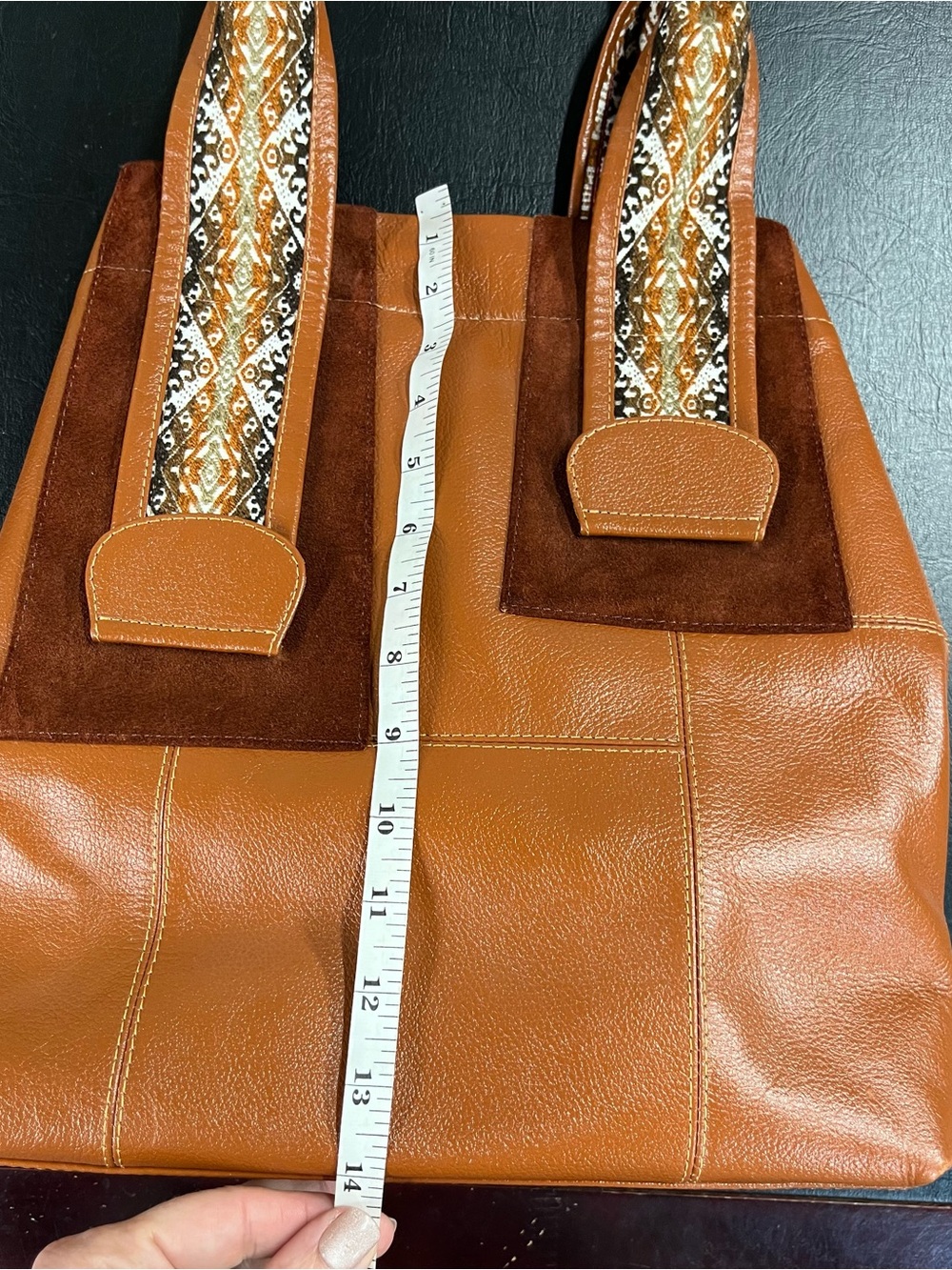 Faux leather bag with SW style accents - Picture 9 of 12